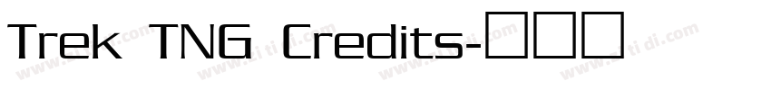 Trek TNG Credits字体转换 Trek TNG Credits字体转换